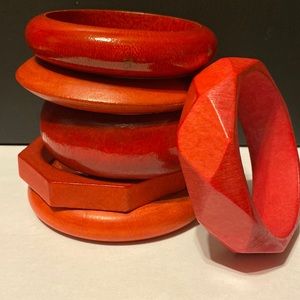 Three sets of red bracelets. 6 in each set!